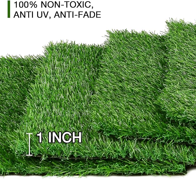 XLX TURF 4 Pack Artificial Grass Square Mats, Turf Patch - Image 6
