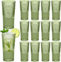 Wiwiqing 20oz Vintage Plastic Ribbed Tumblers Set of 12, Baby Shower, Birthday by Wiwiqing