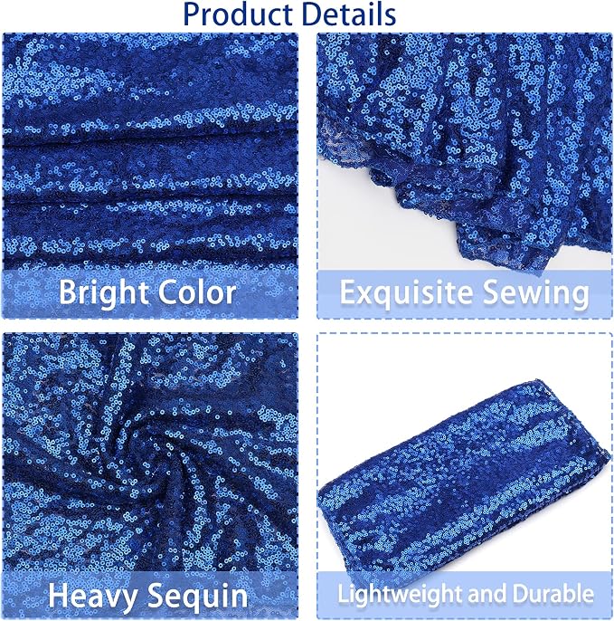 12 Packs 12 X 108 Inch Sequin Table Runner Glitter Dining Table Runner - Image 4