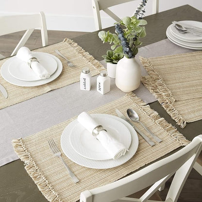 DII Variegated Tabletop Collection, Placemat Set3x19, 6 Piece - Image 5