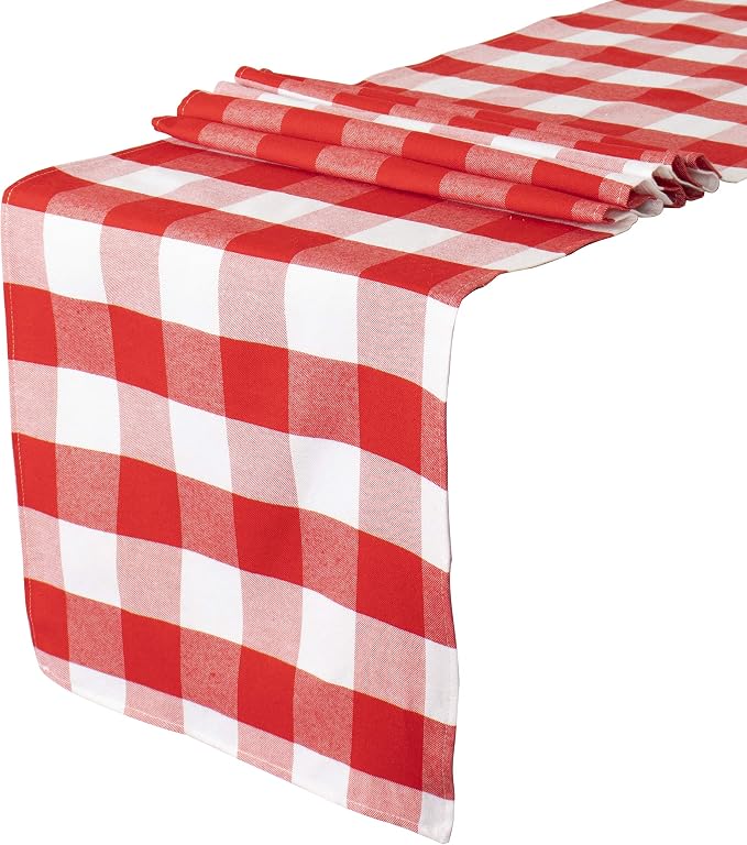 ShinyBeauty Buffalo Check Table Cover by ShinyBeauty
