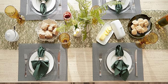 DII PVC Tabletop Collection Woven Indoor/Outdoor, Placemat Set, 6 Piece - Image 7