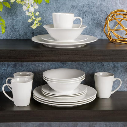 Gibson Home Amelia Court Porcelain Chip and Scratch Resistant Dinnerware Set - Image 6