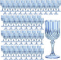 7OZ Plastic Wine Glasses, Reusable Vintage Goblets Unbreakable Drinking Glasses by Unknown