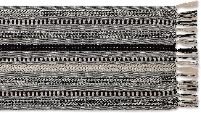 DII Farmhouse Braided Stripe Table Runner Collection - Image 2