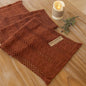 Fall Thanksgiving Boho Macrame Table Runner 12x60 Inch | Woven Burlap Rustic by KEKETOARRANGE