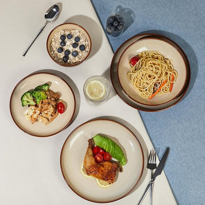 32 Piece Double Bowl Dinnerware Sets - Image 5