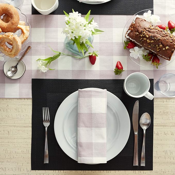 DII PVC Tabletop Collection Woven Indoor/Outdoor, Placemat Set, 6 Piece - Image 4