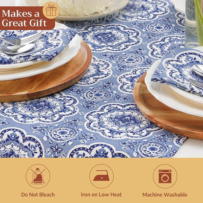 Maison d' Hermine Table Runner 100% Cotton 14.50" x 72" | Table Runners 72 - Image 5