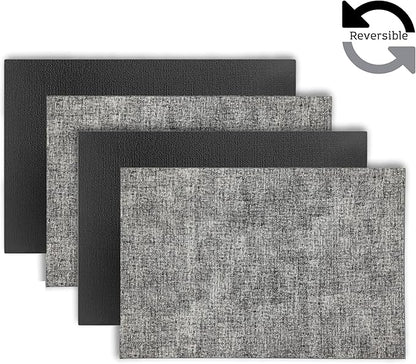 Placemats Set of 4 12" x 18" Heat-Resistant Table Mats for Dining Table Set for 4 Kitchen & Dining Room Decor Farmhouse, Boho, & Modern Style Easy to Clean, Durable & Stylish Table Decor