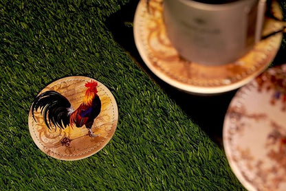 Vintage Rooster Coasters for Drinks - Image 5