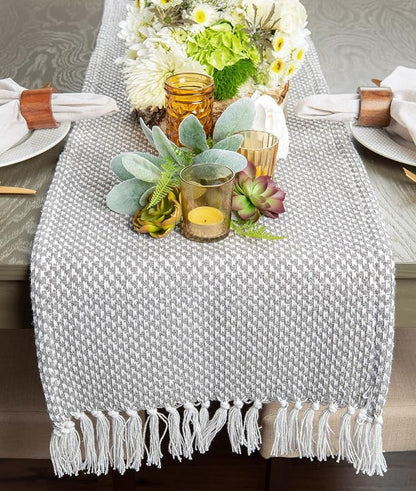 DII Woven Basics Collection 100% Cotton Knit Table Runner - Image 4