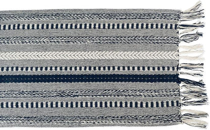 DII Farmhouse Braided Stripe Table Runner Collection - Image 2