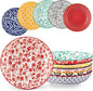 vancasso 8.5" Pasta Bowls Set of 6, 40 oz Porcelain Shallow Salad Bowls by vancasso