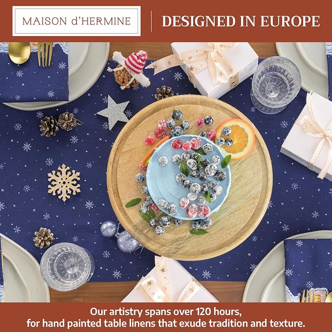 Maison d' Hermine Table Runner 100% Cotton 14.50" x 108" | Table Runners 108 - Image 2