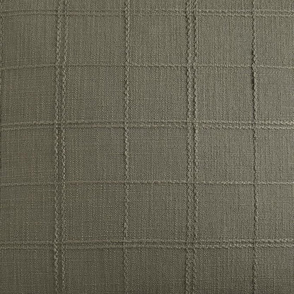 Linen Checked Farmhouse Table Runner, 13x48 Inches Olive | Raised Grid Design - Image 6