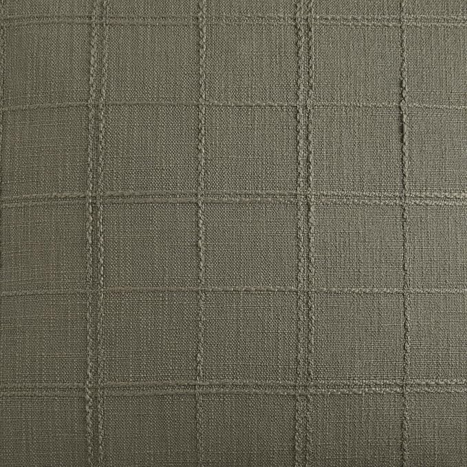 Linen Checked Farmhouse Table Runner, 13x72 Inches Olive | Raised Grid Design - Image 6