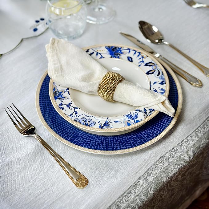 24-Piece Bone China Dinnerware Set in Gift Box, Service - Image 9