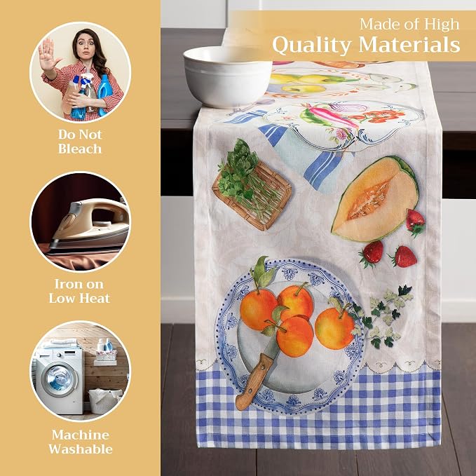 Maison d' Hermine Table Runner 100% Cotton 14.50" x 108" | Table Runners 108 - Image 3