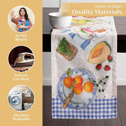 Maison d' Hermine Table Runner 100% Cotton 14.50" x 108" | Table Runners 108 - Image 3