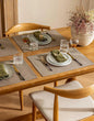 Rectangle Cloth Table Placemats Set of 12 Water Repellent Non Slip Heat Resistant Washable Linen Dining Place Mats Farmhouse Modern Table Decor 12x18 Inch