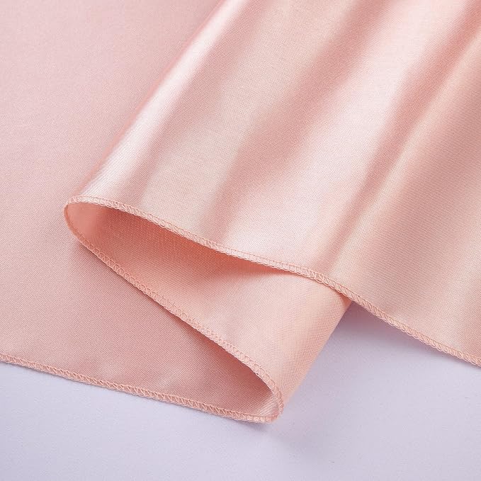 Rose Gold Table Runners 16 Pack 12x108 inch Silk Satin Smooth Fabric | Satin - Image 2