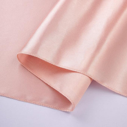 Rose Gold Satin Table Runners 10 Pack 12x108 inch Silk Smooth Fabric | Bright - Image 4