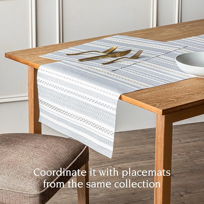 Over&Back 18x90 Reversible Striped Table Runner - Image 3