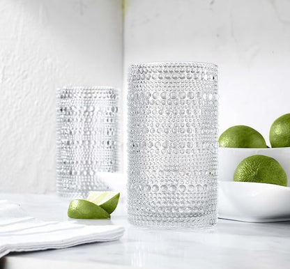 Glaver's Hobnail Drinking Glasses, 15 Oz. Cocktail Drinking Glassware Set - Image 6