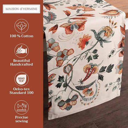 Maison d' Hermine Table Runner 100% Cotton 14.50" x 72" | Table Runners 72 - Image 2