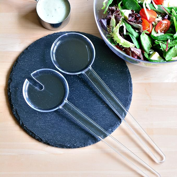Youngever 4 Pieces 12.8 Inch Plastic Salad Servers - Image 4