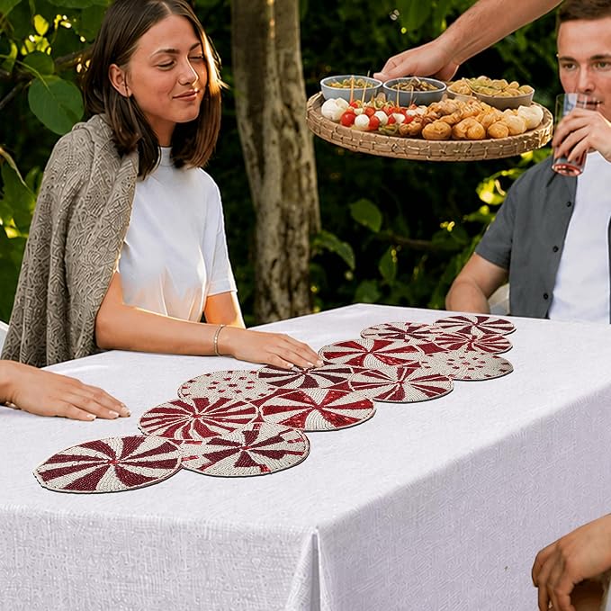 Beaded Table Runner 13 x 36 Inch - Image 8
