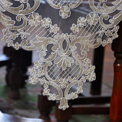 Elegant Vintage Lace Table Runner 36 inches Long - Image 3