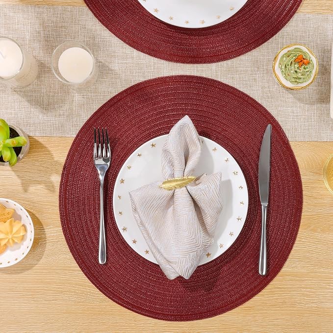 SHACOS Round Placemats Set of 8 - Image 6