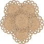 13.8" Corn Husk Woven Round Placemats Set of 6 - Wicker Boho Farmhouse Placemats - Rattan Table Mats Like Water Hyacinth for Dining Table, Wedding, Home