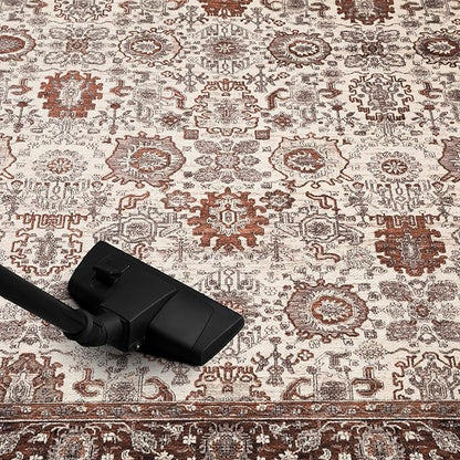 Keen Home Design 2x7 Rug - Machine Washable Runner Rug with Non-Slip Backing, Ideal for Hallway, Entryway, Kitchen, Laundry Room - Vintage, Easy Clean, Durable, Low Pile - (2'6" x 7')