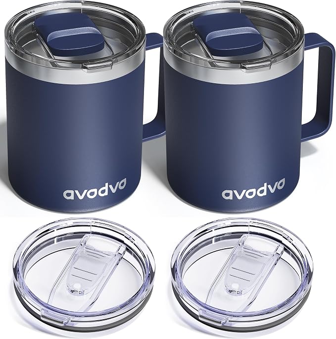 2 Pack 12oz Insulated Coffee Mug by avodvo