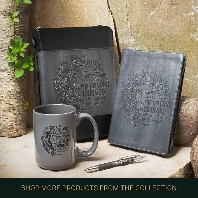 Christian Art Gifts Lion Gray Ceramic Coffee Mug – 14 oz. Microwave and - Image 7