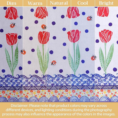 Maison d' Hermine Cloth Napkins Set of 4 100% Cotton Everyday Reusable Square Napkins Cloth Washable Dinner Party Wedding Restaurant Valentines Day Decorations Spring/Summer (Folky Floral, 18" x 18")