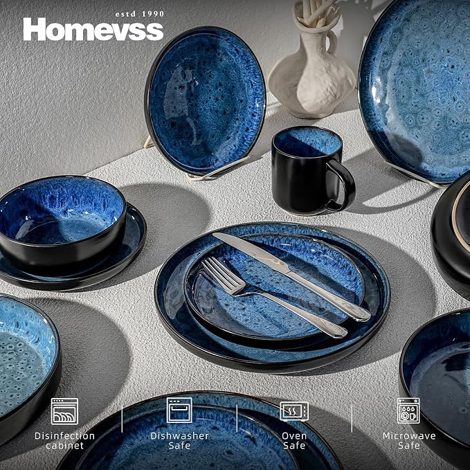 HomeVss 20-Piece Dinnerware Set - Image 3