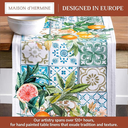 Maison d' Hermine Table Runner 100% Cotton 14.50" x 72" | Table Runners 72 - Image 2