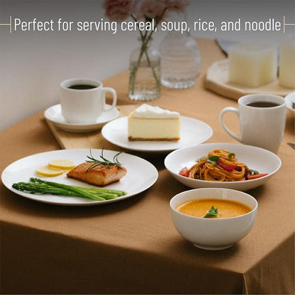 Brew To A Tea BTaT- White Bowls Set of 6, 16 oz - Image 5