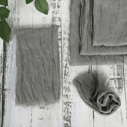 Efavormart 5 Pack 24"x19" Gray Matte Gauze Cheesecloth Napkins, Sleek Cotton - Image 9