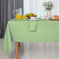 D'Moksha Homes Linen Tablecloth 60 x 90 Inch - 100% Pure Linen Sage Green Tablecloth for Rectangle Tables - Machine Washable Table Cloth for Spring, St Patricks Day, Easter