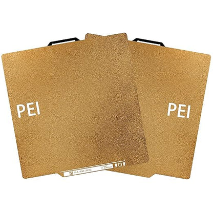 Build Plate for Bambu Lab X1 X1C X1E P1P P1S A1, PEI Build Plate with Identification Code Double Sided Textured PEI Plate Sheet 0.77mmwith QR Code Flexible Spring Steel Bed, 257x257mm