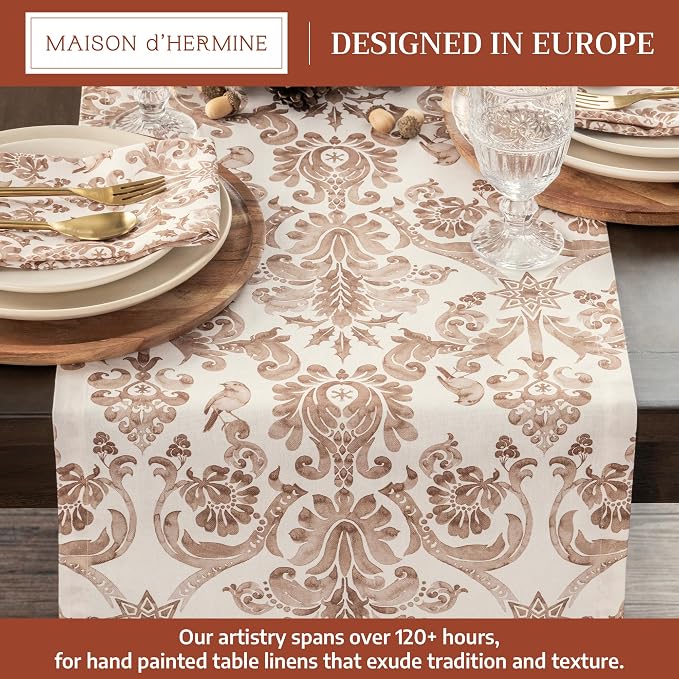 Maison d' Hermine Table Runner 100% Cotton 14.50" x 60" | Table Runners 60 - Image 2