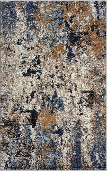 Keen Home Design Area Rugs - 5x8 Non-Shedding, Abstract Rugs for Kitchen, Living Room, Bedroom, Dining Room, Entryway - Size: 5'3" x 7'7", Multi