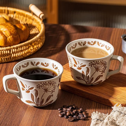 Ceramic Mugs 11 oz Unique Luxurious Cups Set of 4 - Image 2