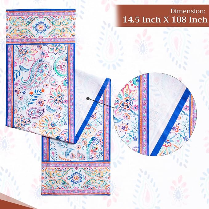 Maison d' Hermine Table Runner 100% Cotton 14.50" x 108" | Table Runners 108 - Image 4