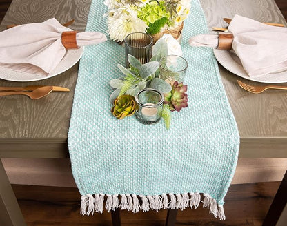 DII Woven Basics Collection 100% Cotton Knit Table Runner - Image 4